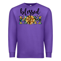 Purple blessed mom Premium Sweatshirt - JahusDesignShop