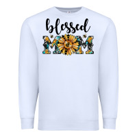White blessed mom Premium Sweatshirt - JahusDesignShop
