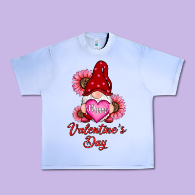 Urban Heavy Tee happy valentines day gnomes with sunflower