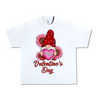 White happy valentines day gnomes with sunflower Urban Heavy Tee - RanaPortraitStore
