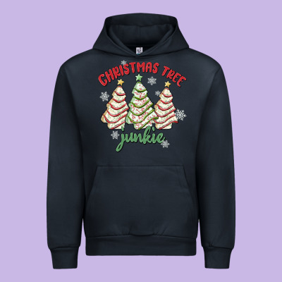 Christmas Tree Junkie Urban Hoodie Designed By Maliassmallbusiness