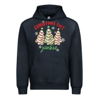 Navy christmas tree junkie Urban Hoodie - MaliasSmallBusiness