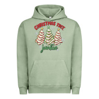 Pigment Oil Green christmas tree junkie Urban Hoodie - MaliasSmallBusiness