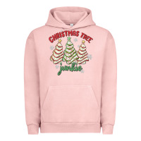 Pigment Salmon christmas tree junkie Urban Hoodie - MaliasSmallBusiness