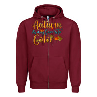Burgundy autumn is my favorite color Zipper Hoodie - HRA Design Shop