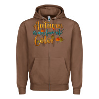Chestnut autumn is my favorite color Zipper Hoodie - HRA Design Shop