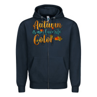 Navy autumn is my favorite color Zipper Hoodie - HRA Design Shop