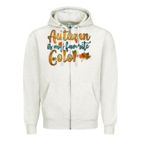 Oatmeal Heather autumn is my favorite color Zipper Hoodie - HRA Design Shop