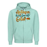 Seafoam autumn is my favorite color Zipper Hoodie - HRA Design Shop