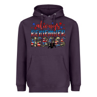Plum always remember heroes Heavyweight Hoodie - JahusDesignShop