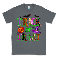 Charcoal Heather trick or treat Classic Tee - Zillion Design Studio