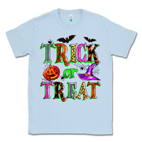 Dusty Blue trick or treat Classic Tee - Zillion Design Studio