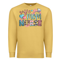 Antique Gold wife mom nurse Premium Sweatshirt - BundleAndBundleShop