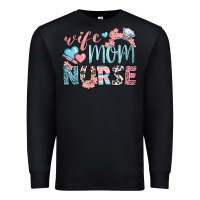 Black wife mom nurse Premium Sweatshirt - BundleAndBundleShop
