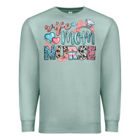 Seafoam wife mom nurse Premium Sweatshirt - BundleAndBundleShop