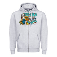Heather Grey tequila time & sunshine Zipper Hoodie - SublimationCraftShop