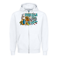 White tequila time & sunshine Zipper Hoodie - SublimationCraftShop