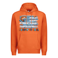 Carrot fishing lure flag keepin' it reel Premium Hoodie - MaliasSmallBusiness
