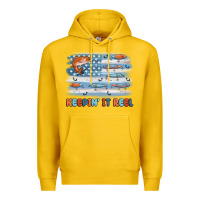 Lemon fishing lure flag keepin' it reel Premium Hoodie - MaliasSmallBusiness