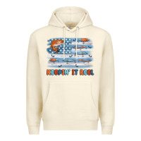 Sandshell fishing lure flag keepin' it reel Premium Hoodie - MaliasSmallBusiness