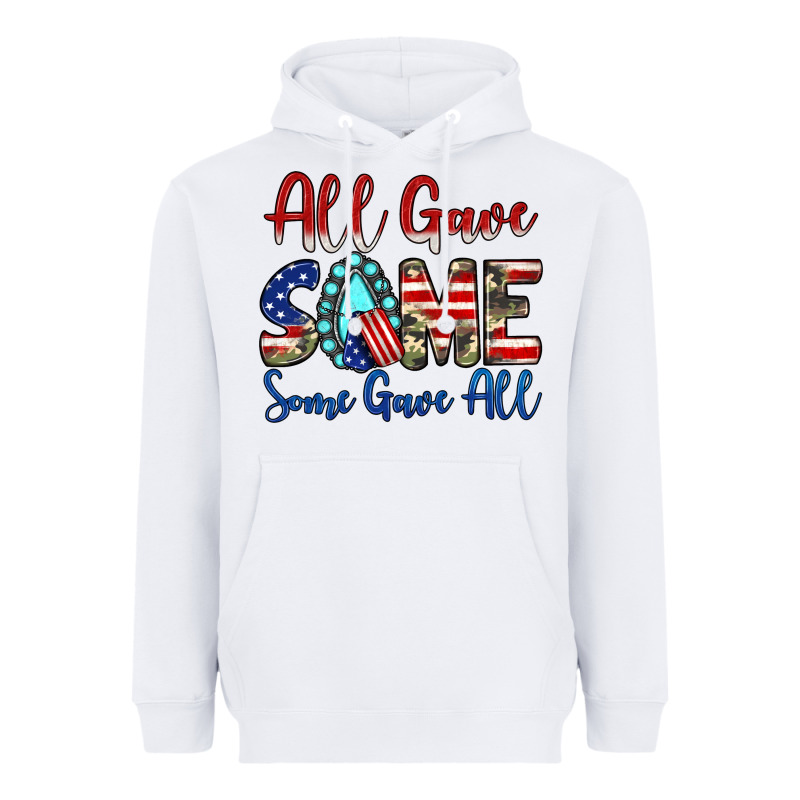 All Gave Some Some Gave All Heavyweight Hoodie by JahusDesignShop | Teevron