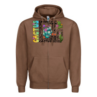 Chestnut cactus Zipper Hoodie - CowhideDigitalArt