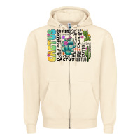 Sandshell cactus Zipper Hoodie - CowhideDigitalArt