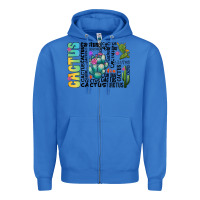 True Royal cactus Zipper Hoodie - CowhideDigitalArt