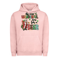 Pigment Salmon the most wonderful time for a beer Urban Hoodie - MaliasSmallBusiness