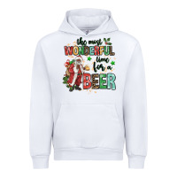 White the most wonderful time for a beer Urban Hoodie - MaliasSmallBusiness