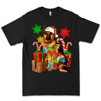 Black christmas german shepherd Premium Tee - Artiststas