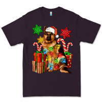 Plum christmas german shepherd Premium Tee - Artiststas