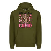 Army Green better aim than cupid Premium Hoodie - MaliasSmallBusiness