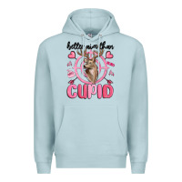 Blue Mist better aim than cupid Premium Hoodie - MaliasSmallBusiness