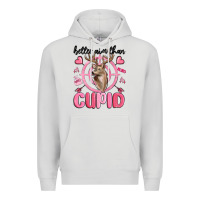 Dove Grey better aim than cupid Premium Hoodie - MaliasSmallBusiness