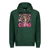 Sports Green better aim than cupid Premium Hoodie - MaliasSmallBusiness