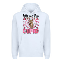 White better aim than cupid Premium Hoodie - MaliasSmallBusiness