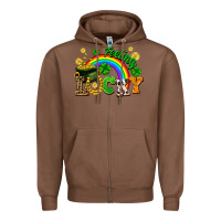 Chestnut feeling lucky Zipper Hoodie - FaDigitalArtStudio