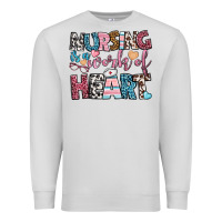 Dove Grey nursing is a work of heart Premium Sweatshirt - BundleAndBundleShop