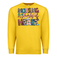 Nursing Is A Work Of Heart Premium Sweatshirt | Teevron