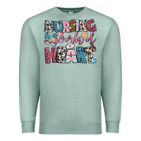 Seafoam nursing is a work of heart Premium Sweatshirt - BundleAndBundleShop