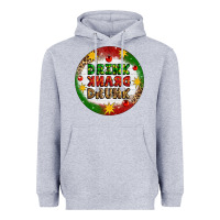 Heather Grey Drink Drank Drunk Heavyweight Hoodie - Artiststas