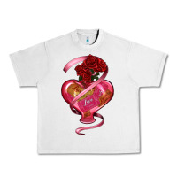 Lunar Rock heart glass vase love tickets with rose Urban Heavy Tee - RanaPortraitStore