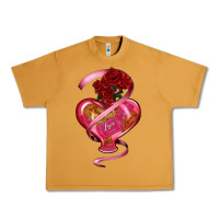 Peanut Butter heart glass vase love tickets with rose Urban Heavy Tee - RanaPortraitStore
