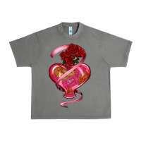 Tornado heart glass vase love tickets with rose Urban Heavy Tee - RanaPortraitStore