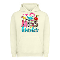 Pigment Pistachio little miss kinder Urban Hoodie - NancyCooperArtShop