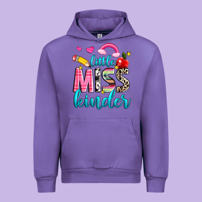 Little Miss Kinder Urban Hoodie Designed By Nancycooperartshop