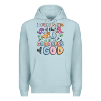 Blue Mist i will sing of the goodness of god Premium Hoodie - MaliasSmallBusiness