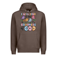 Coffee i will sing of the goodness of god Premium Hoodie - MaliasSmallBusiness