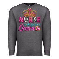 Charcoal Heather nurse a title just above queen Premium Sweatshirt - BundleAndBundleShop